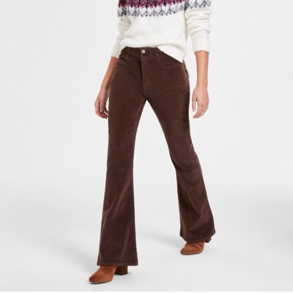 Lucky Brand Stevie High Rise Flare Brown Women's Jeans 12 NWT - Picture 4 of 9